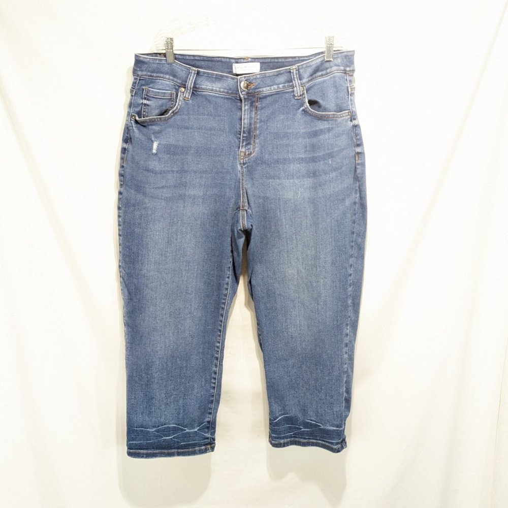 Lane Bryant Hi-Rise Essential Stretch Straight Crop Jeans Plus Size 20